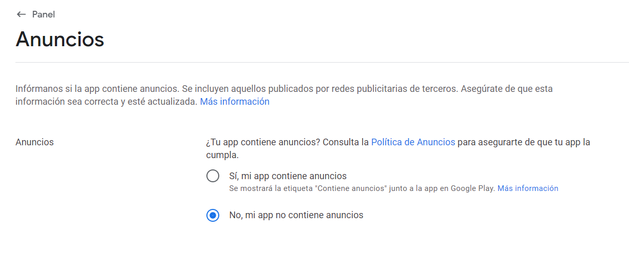 Publicar una app en Google Play Store