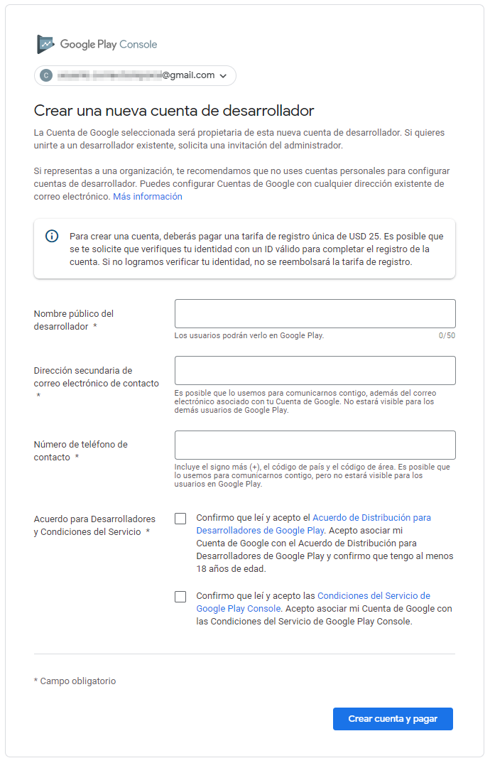 Publicar una app en Google Play Store